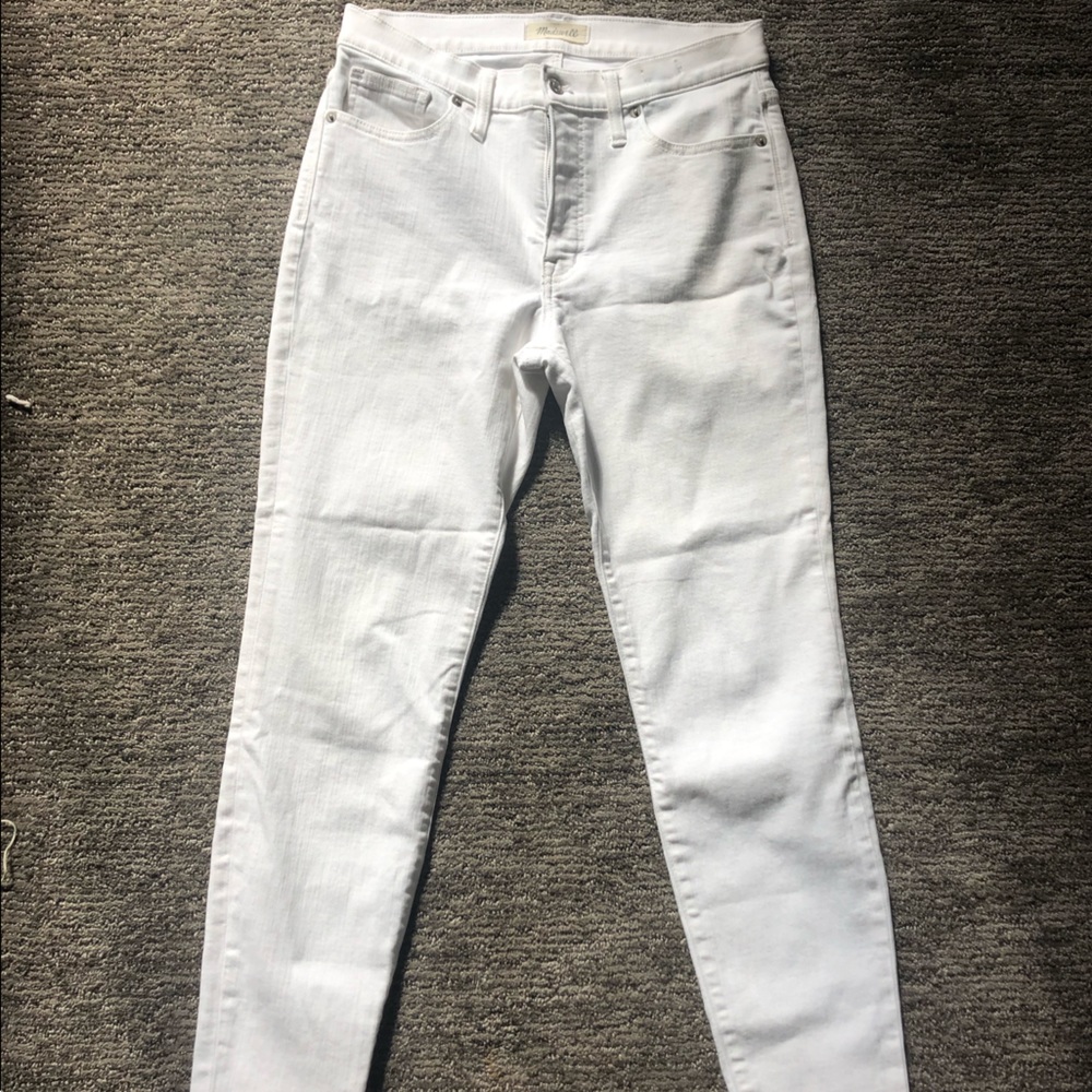 MadeWell White ski high rise skinny jeans size 29